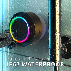 Ip67防水蓝牙扬声器带彩色发光二极管灯Bt 5.0高品质蓝牙扬声器带吸盘 - Product Image 5