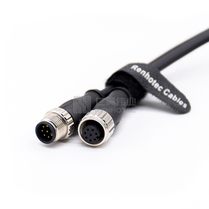 TPU PUR PVC Áo Khoác M12 8 Pin Mở Rộng Cáp Không Thấm Nước M12 Cáp Điện Pinout Nam Đến Nữ 5 Meter PUC - Product Image 6