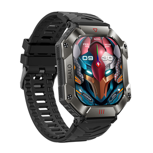 Supporta la funzione di bussola a pressione barometrica dell'altitudine funzione di chiamata per la composizione dell'orologio intelligente all'aperto 4 mini giochi integrati - Product Image 3