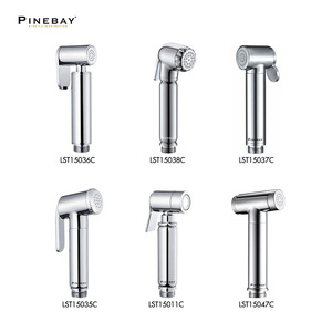PINEBAY มือถือปรับความดันโถก๊อกน้ําผ้าอ้อมทองเหลือง Sprayer ชุดท่อและอ่างล้างจานห้องน้ํา - Product Image 5