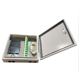 FTTH Outdoor Waterproof Metal Distribution Box 24 Core 48 Core Fiber Optical Terminal box Metal <strong>Enclosure</strong>