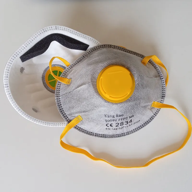 Factory Custom Activated Carbon Facemask 4 ply FFP2 Dust Mask for Coal Mine work protective maskes head wear with valve