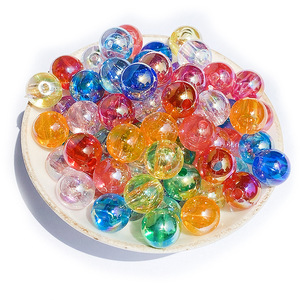 New AB Color Round Shape 6mm 8mm 10mm Acrylic <strong>Beads</strong> Loose <strong>Beads</strong> for Diy Jewelry Making - Product Image 1