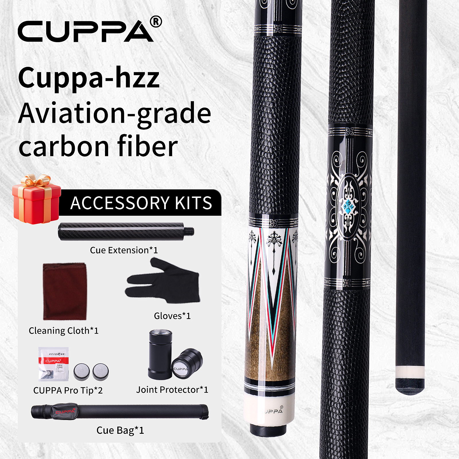 Brown HZZ Cue Set(with Accessories)