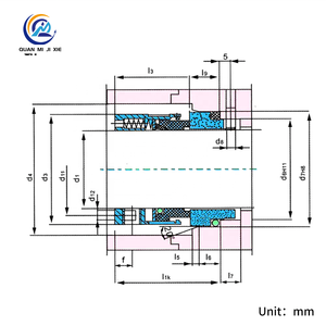 58U/59u mô hình con dấu cơ khí NBR/FKM cao su cho Máy bơm nước-30 ~ + 220C 14 ~ 100mm - Product Image 6