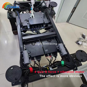 ชุดเครื่องสั่นสะเทือนสี่ที่นั่ง, จับคู่4/6แกน G-Force Sim อลูมิเนียมสำหรับการเคลื่อนที่ของ4DOF แบบไดนามิกซิมห้องนักบินสำหรับ GF7 SC AC - Product Image 1