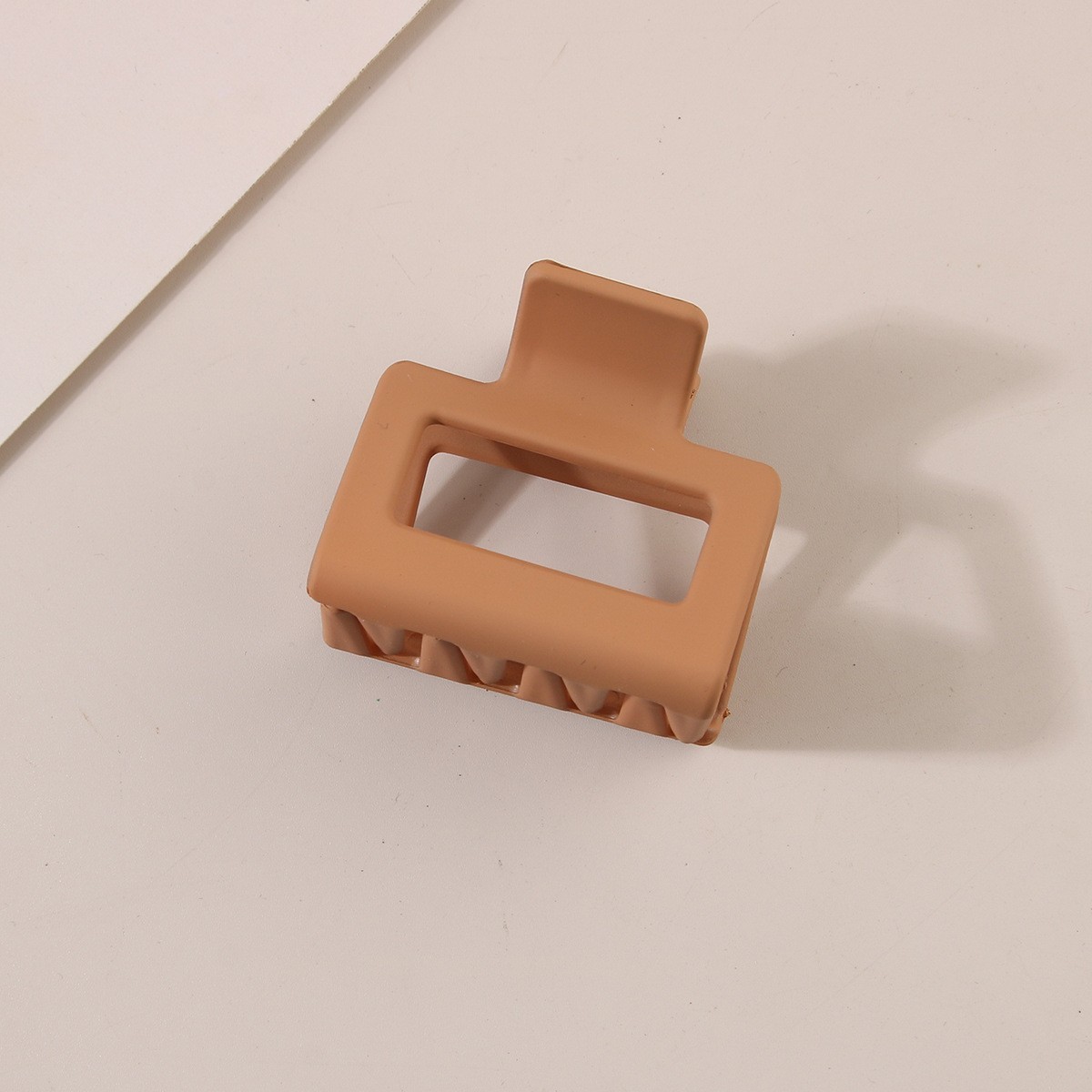 5,5 cm-Carré-Kaki foncé