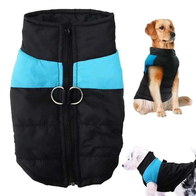 Abrigos para mascotas para invierno, forro de algodón, chaqueta de invierno para perros, impermeable, a prueba de viento, abrigo grueso y cálido, chaleco, ropa para mascotas para cachorros pequeños