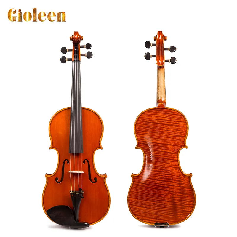 FLV1115 профессиональная Скрипка для учеников и начинающих в Китае, высокое качество, коробочка для скрипки из огненного клена, ручная работа, плечевой упор, скрипка