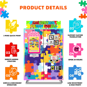 Sản xuất nhà máy OEM/ODM DIY ghép hình câu đố Máy bán hàng tự động SDK màn hình cảm ứng dựa trên đám mây quản lý đồng xu/thẻ tín dụng thanh toán - Product Image 2