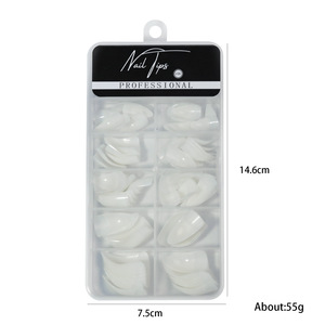 Miss100 adet kartal pençe şekli kavisli yanlış Nail İpuçları yarım kapak özel şekilli sivri uzatma tasarım çivi sanat İpuçları - Product Image 6