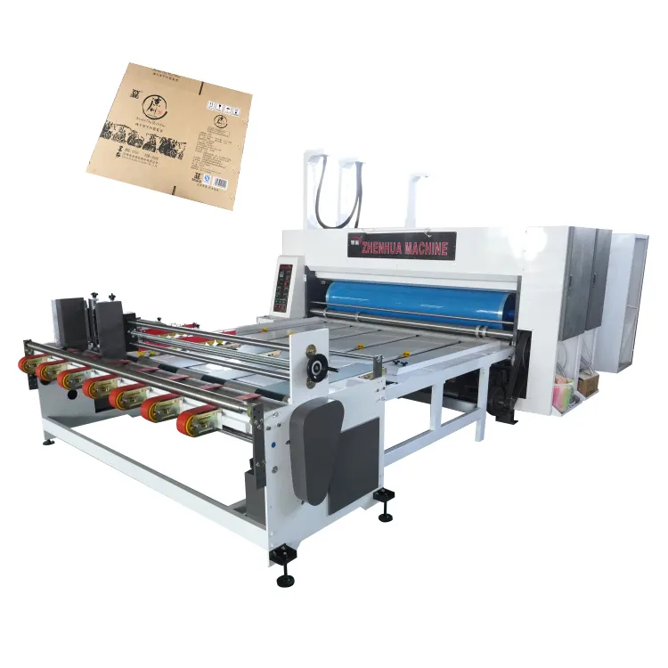 Alimentador de cadena Impresora flexográfica Slotter Máquina troqueladora Máquina de impresión flexográfica para cartón corrugado