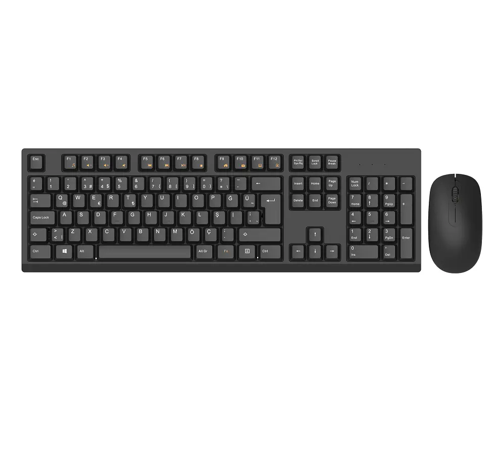 KB2510 Portable multi-media membrane chocolate keycaps + USB wired Mice keyboard and mouse combo