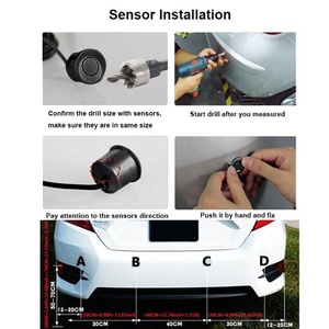 DC12V Bibi Buzzer Alarm with 4 <strong>Sensors</strong> Small <strong>LED</strong> <strong>Display</strong> Wireless Waterproof <strong>Car</strong> <strong>Reverse</strong> Parking <strong>Sensor</strong> - Product Image 3