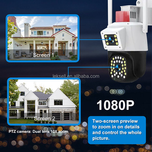 WiFi Smart Net Camera V380 2MP Duel Lens Visión nocturna Detección de movimiento Sistema de cámara de seguridad para exteriores PTZ WiFi Ip Camera - Product Image 6