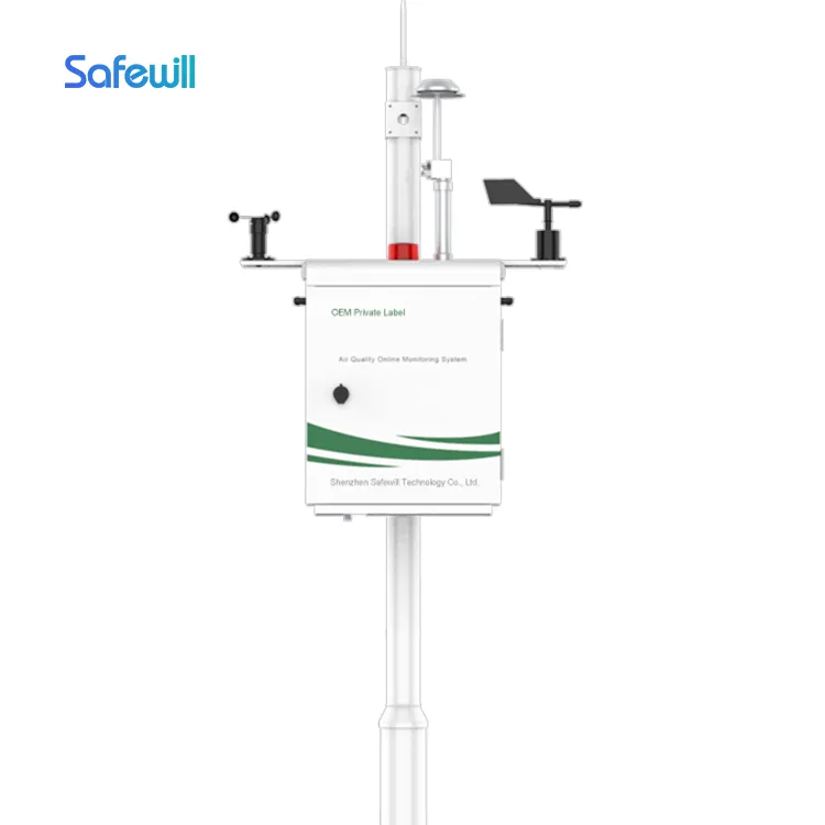 Safewill Directeur d'usine Vente ES80A-Y8 Station de surveillance de la qualité de l'air PM2.5 PM10 Système de surveillance de l'environnement en nuage