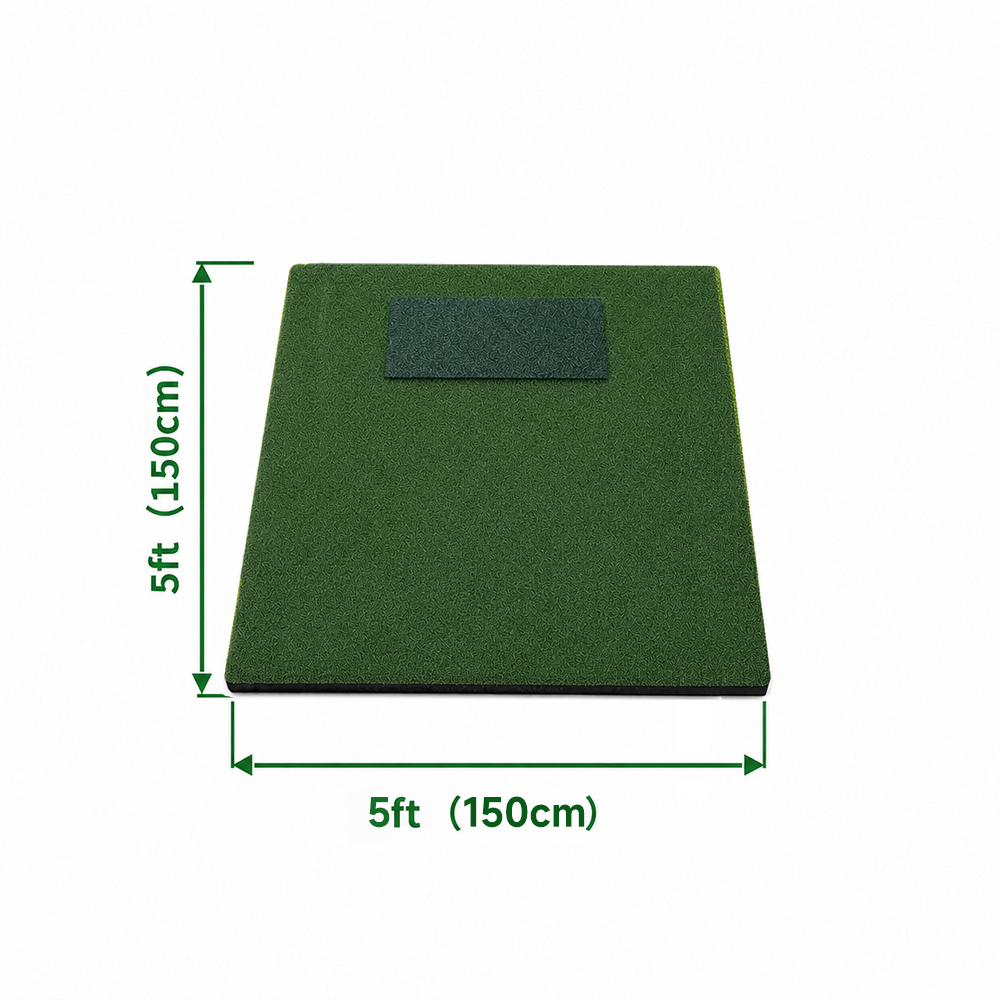 Tapis de frappe de golf vert de 5 pieds x 5 pieds
