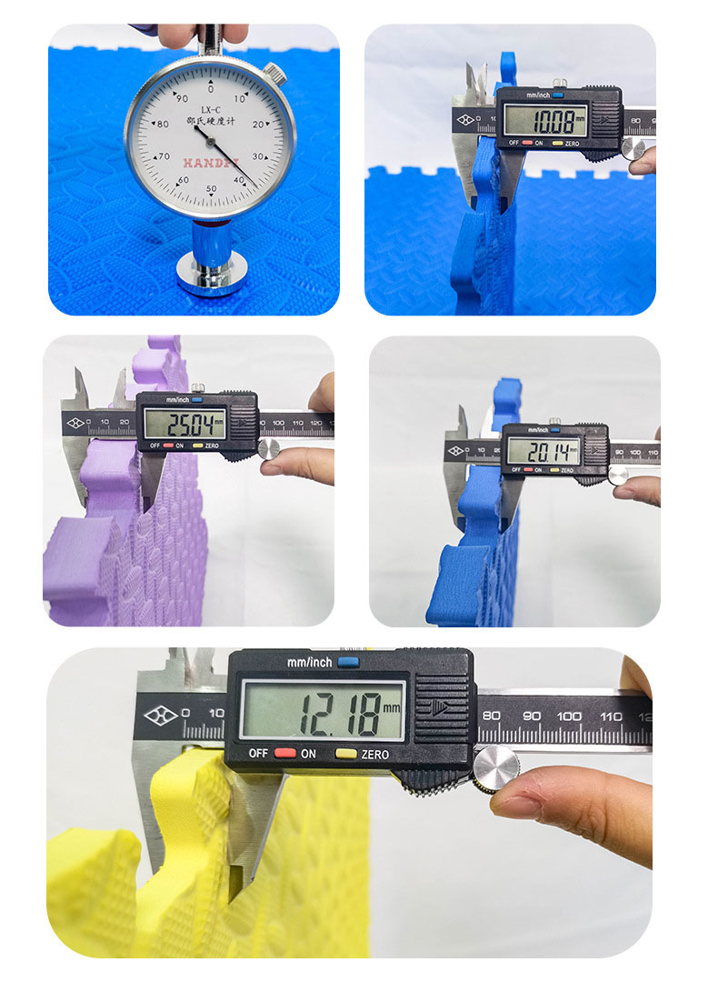 Puzzle S Blokująca płytka podłogowa Fitness 20mm Pianka Tatami Wzór Mata Eva 60x60 8