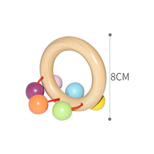 Ahşap yürümeye başlayan bebek çıngıraklar setleri kolu emniyet erken eğitim müzikal çocuk odası el çan Bebe oyuncaklar çocuklar için erkek kız - Product Image 4