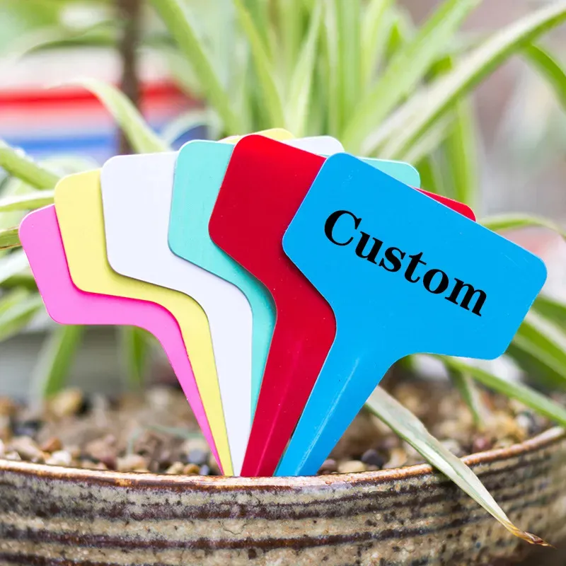 Factory Price Plastic Material T Shape Vegetable Potting Field Plant Labels Nursery Garden Tags Signs