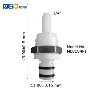 Plastic Quick Large Orifice Coupling <strong>1</strong>/4&quot; <strong>5</strong>/16&quot; 3/8&quot; Female and Male Couplings Quick Connector ROHS Certificate DGOzone - Product Image 4