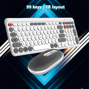 Directo de fábrica al por mayor inalámbrico 2,4G Mini teclado y ratón combinación conjunto ultrafino ordenador Oficina 901 teclado y ratón