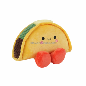Taco ve sıcak sos çocuklar peluş oyuncak yiyecekler sevimli bebek peluş oyuncak kore özel doldurulmuş hayvan peluş oyuncaklar peluş oyuncak s gıda