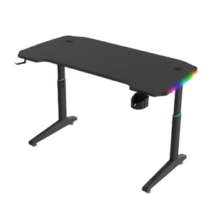 高品质电脑RGB黑色游戏桌可调高度坐立桌定制电动站立桌 - Product Image 4
