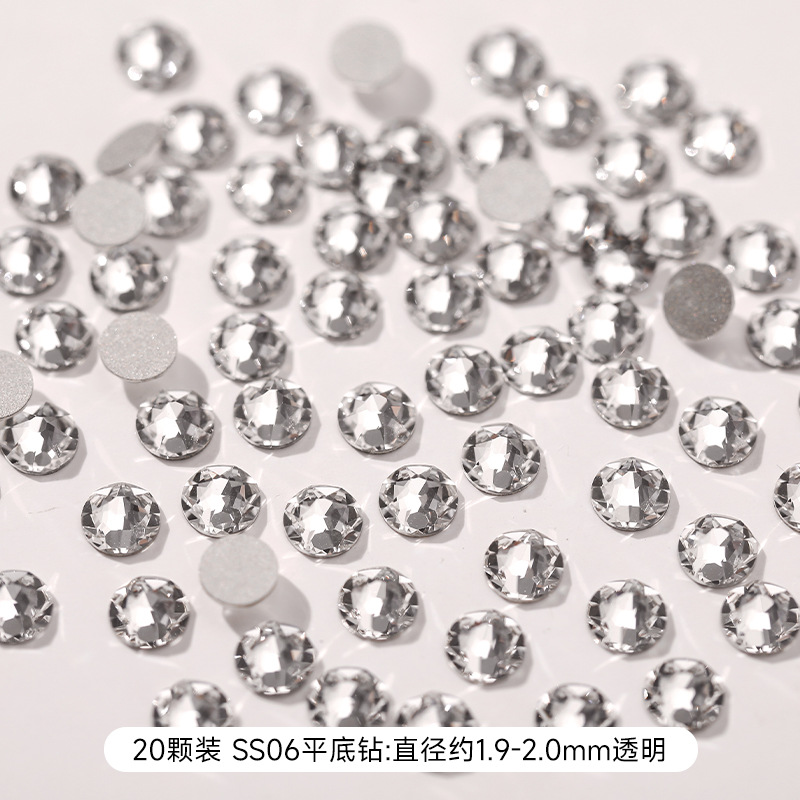 Sss06 1.9 inferiore inferiore a strass trasparente-2.0mm