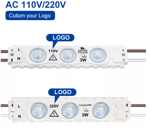 AC 110V/220V UL listelenen LED modülleri yüksek parlak ışık 3W 3 Leds 2835 enjeksiyon reklam işareti kutusu için LED modülü - Product Image 2