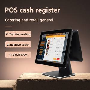 Máquina POS de pedidos en línea con Android de autoservicio para restaurante Terminal POS NFC de pantalla táctil dual de 15,6 "con código QR - Product Image 6