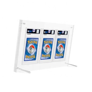 <strong>Custom</strong> Clear Pokemon Cards Storage <strong>Display</strong> Box Acrylic <strong>Frame</strong> for Graded Sports Card <strong>Display</strong> - Product Image 4