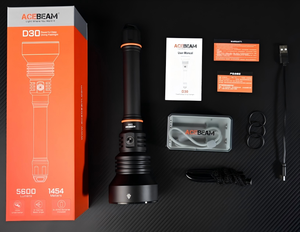 ACEBEAM D30 5600Lumens Đèn pin có thể sạc lại độ sâu dưới nước 100M Đèn lồng lặn 1454m 3 chế độ Đèn an toàn khi lặn bằng bình dưỡng khí - Product Image 5