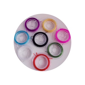 Cuerda elástica multicolor de 8 carretes para hacer joyas, abalorios, pulsera, collar, cadena - Product Image 6