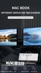 USB 3.0和USB C到双HDTV通用视频适配器，并与M1/M2 Mac，Windows兼容 - Product Image 4