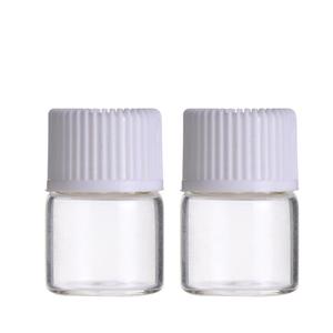 Lab Mini <strong>Perfume</strong> 1ml clear Glass Sample Bottles Vials for Aqueous Samples With 13-425 Size Rubber-lined Screw Neck Caps - Product Image 6