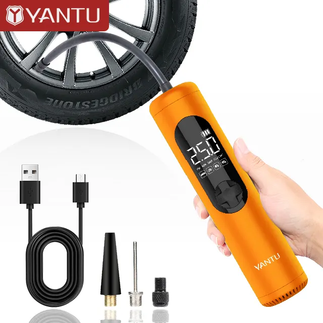 YANTU A23 mini gonfiatori per pneumatici digitali portatili senza fili elettrico automatico gonfiabile per auto gonfiatore per pneumatici compressore per pompa d'aria