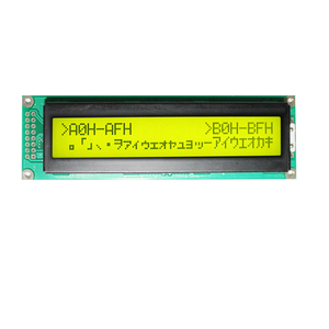Benutzer definiertes 2402 Lcd Parallel Small Lcd-Anzeige modul Gelbgrüne Hintergrund beleuchtung 24x2 Character Lcd-Modul - Product Image 1