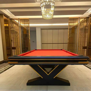 Mesa de billar de estilo lujoso moderno, 15 años de producción de diseño de fábrica, patas de madera maciza, cojines de pizarra populares para deportes de piscina - Product Image 5