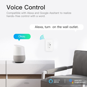 Tuya ปลั๊กไฟติดผนัง Wi-Fi 3ขาเอาท์พุต16A 10A ปลั๊กอัจฉริยะพร้อมรีโมทควบคุม Google Home Alexa - Product Image 4