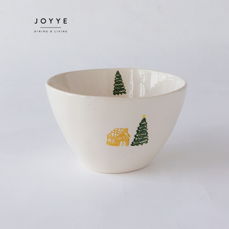 Bol 6 pouces-Arbre de Noël et maison