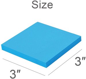 中国制造3*3 3*4 3*5英寸便签工厂价格记事本批发办公目标贴纸记事本文具 - Product Image 3