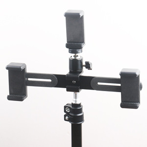Evet 1/4 vida Tripod bağlama aparatı telefon klip tutucu yatay 3-Position braketi DSLR kamera Smartphone canlı akışı için - Product Image 6