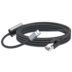 USB 3.0型RJ45网络互联网局域网适配器直接连接千兆铝编织以太网电缆，用于计算机USB - Product Image 5