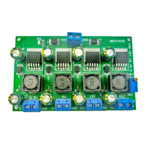 Adjustable <strong>Output</strong> <strong>Voltage</strong> Module 3A Multi-Channel Step Down Regulator Power Supply Board 3.3V 5V 12V Stable <strong>Voltage</strong> <strong>Output</strong> 2-28V - Product Image 1