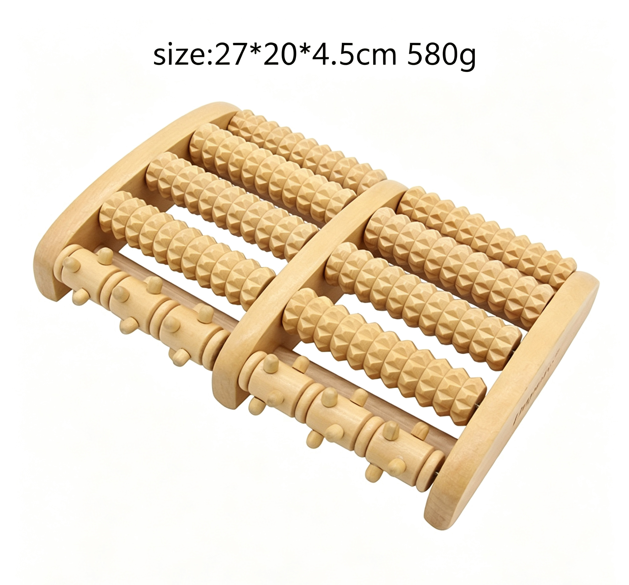Modelo de dientes de uñas de 5 filas de madera de loto