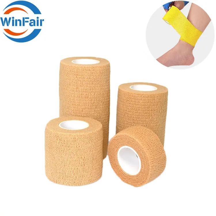 WinFair-envoltura autoadhesiva para tatuaje deportivo, vendajes elásticos no tejidos estériles para dedo, Camuflaje médico, rollo de 10Cm o vendaje cohesiva