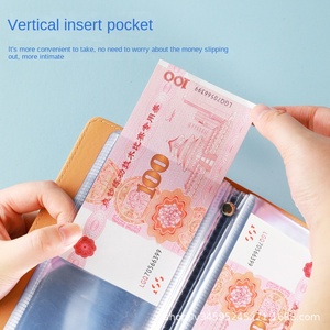 Red Cash Storage <strong>Notebook</strong> Protective Cover Commemorative Banknote Coin Collection for Internet Rich Commemorative Deposit Book
