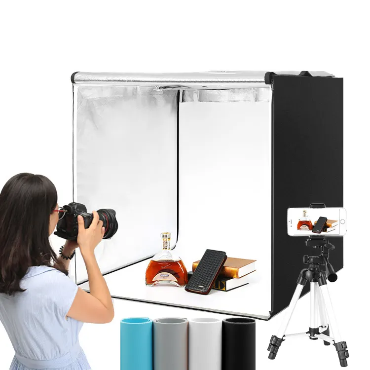 Caja de luz para estudio fotográfico, softbox Led Profesional para cámara móvil, 100cm