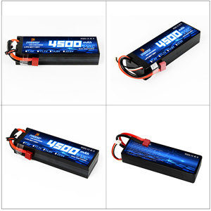 PONFLY 11,1 В 75C 4500 мАч RC автомобильный аккумулятор 3S 2S 7,4 В 4S 14,8 В жесткий чехол Lipo аккумулятор с разъемом для радиоуправляемого автомобиля грузовых автомобилей - Product Image 6